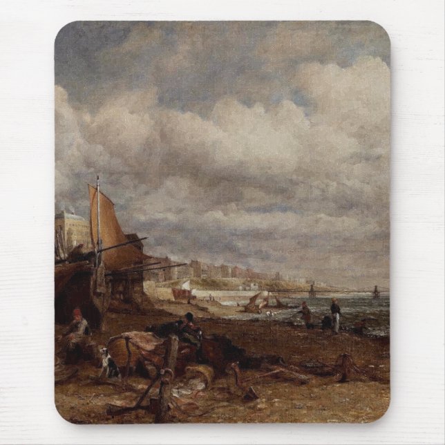 Chain Pier in Brighton by John Constable Mouse Pad (Front)
