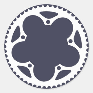 Chain Ring Classic Round Sticker