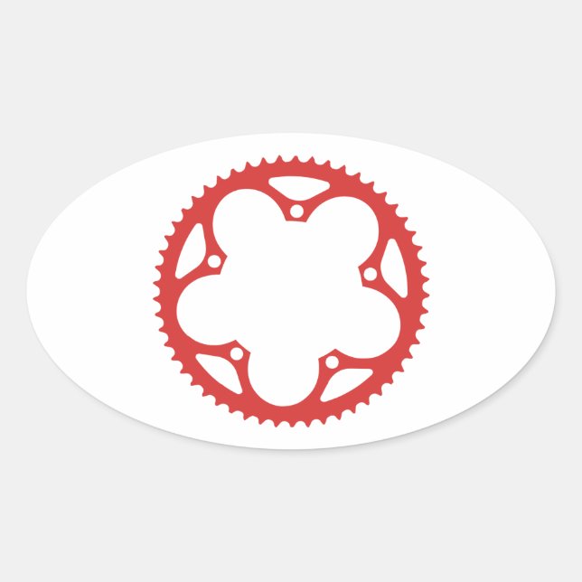 Chain Ring Oval Sticker (Front)