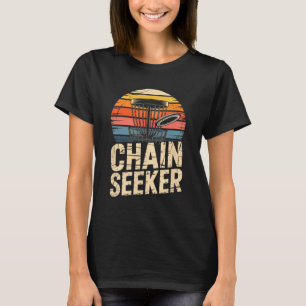Chain Seeker Retro Disc Golf Sket Chains  T-Shirt