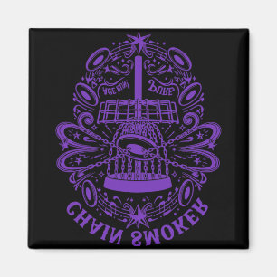 Chain Smoker Funny Disc Golf Design Ace Run Pure  Magnet