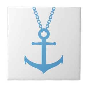Chained anchor ceramic tile