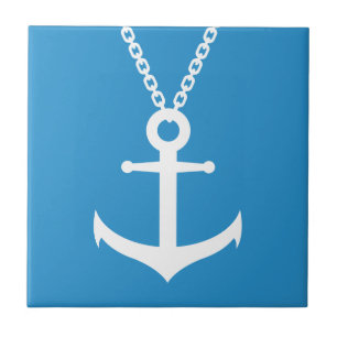 Chained anchor ceramic tile