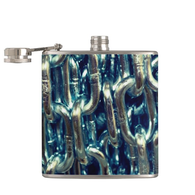 Chained Hip Flask (Opened)
