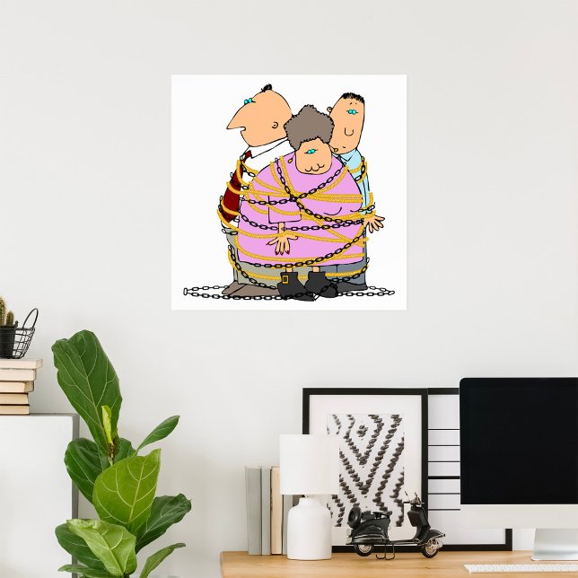 Chained Together Symbolic Unity Humour Poster (Creator Uploaded)