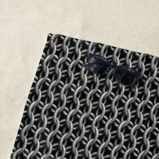 Chainmail Mediaeval Armour Beach Towel