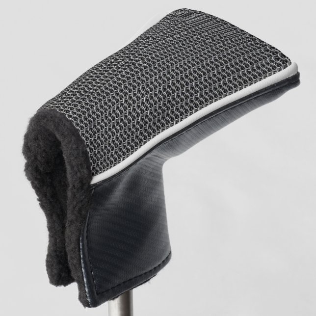 Chainmail Mediaeval Armour Golf Head Cover (3/4 Front)
