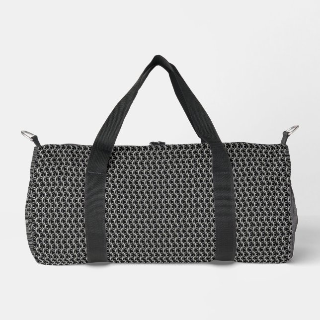 Chainmail Medieval Armor Duffle Bag (Front)