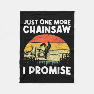 Chainsaw Art For Men Women Lumberjack Arborist Cha Fleece Blanket