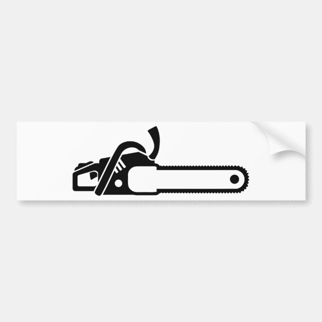 Chainsaw Bumper Sticker (Front)