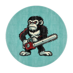 Chainsaw Chimp Cutting Board
