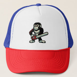 Chainsaw Chimp Trucker Hat