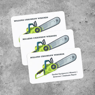 Chainsaw Garden Machinery Business Card