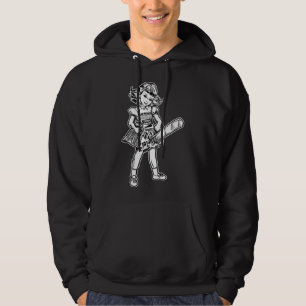 Chainsaw Girl, Goth Punk Emo Cute Evil Horror Fan Hoodie