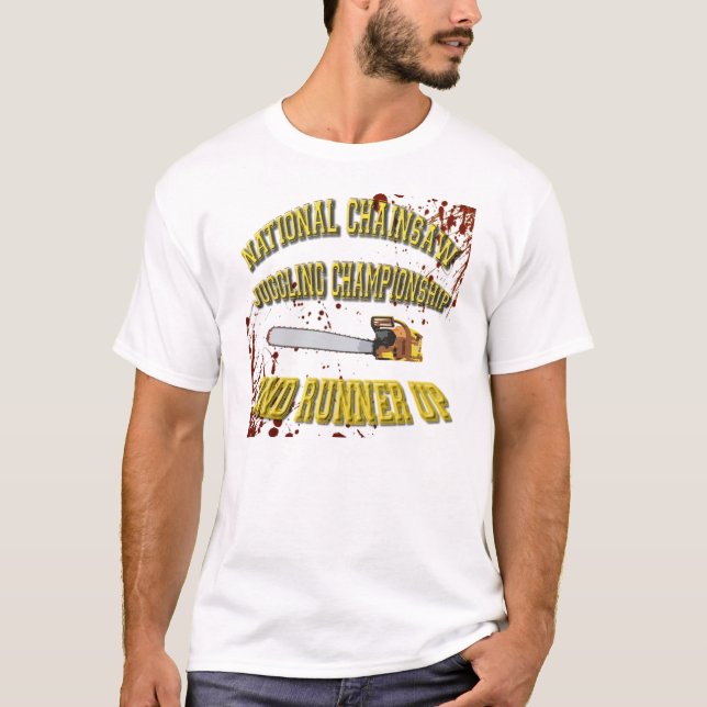 Chainsaw Juggling T-Shirt (Front)