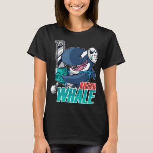 Chainsaw Killer Whale Costume Fun Orca Halloween T-Shirt