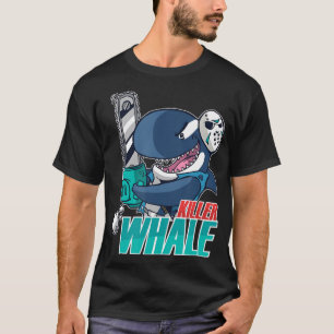 Chainsaw Killer Whale Costume Fun Orca Halloween  T-Shirt