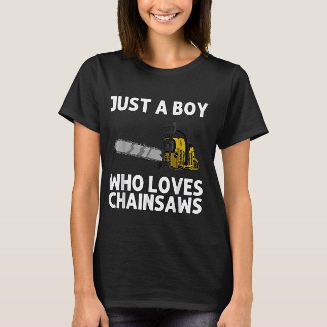 Chainsaw Lumberjack Arborist Logger T-Shirt (Front)