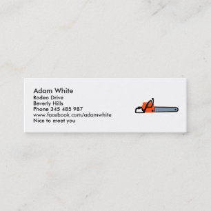 Chainsaw Mini Business Card