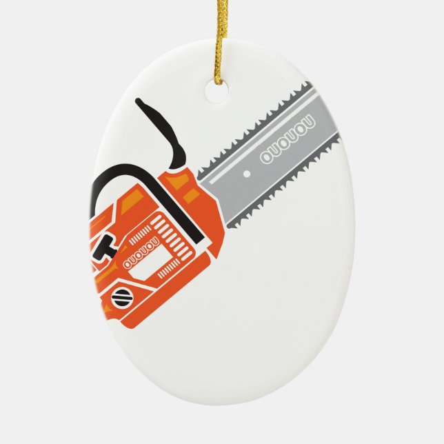 ChainSaw.pdf Ceramic Tree Decoration (Front)