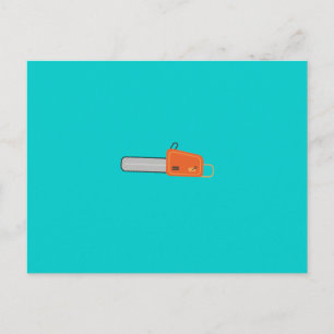 chainsaw postcard