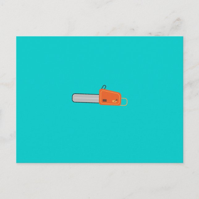 chainsaw postcard (Front)