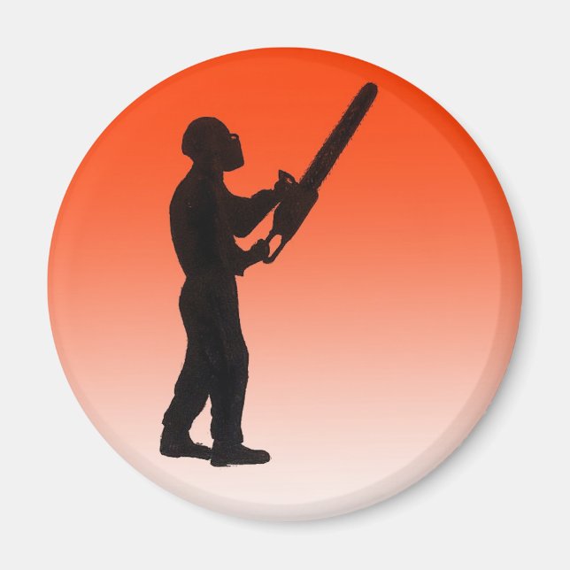 Chainsaw Tree Surgeon Magnet (Front)