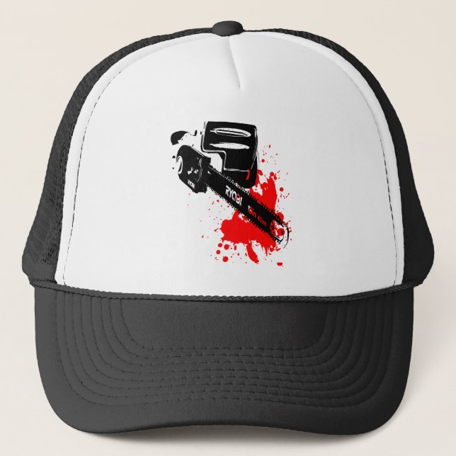 chainsaw trucker hat (Front)