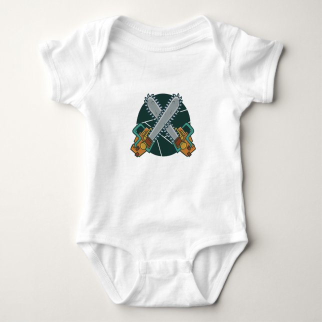 Chainsaws Baby Bodysuit (Front)