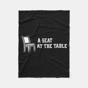 Chair A Seat At The Table Fleece Blanket