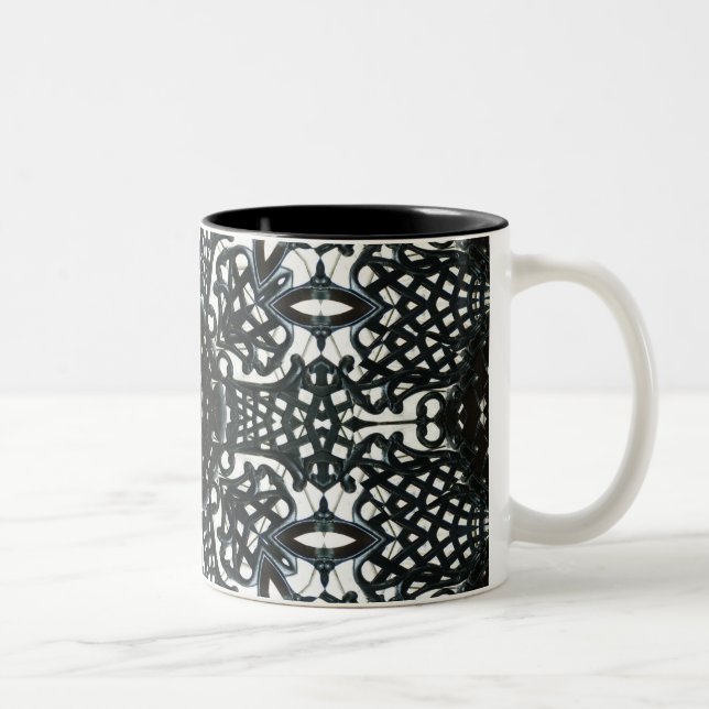 Chair flower Two-Tone coffee mug (Right)