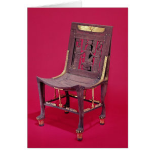 Chair, from the Tomb of Tutankhamun depicting