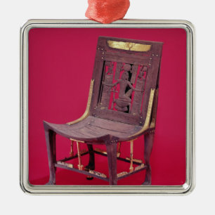 Chair, from the Tomb of Tutankhamun depicting Metal Tree Decoration
