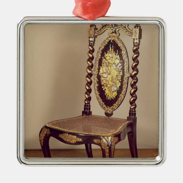 Chair, mid 19th century metal ornament (Front)