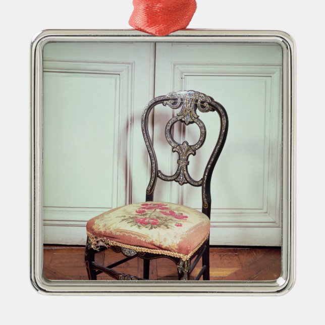 Chair, Second Empire Style Metal Ornament (Front)