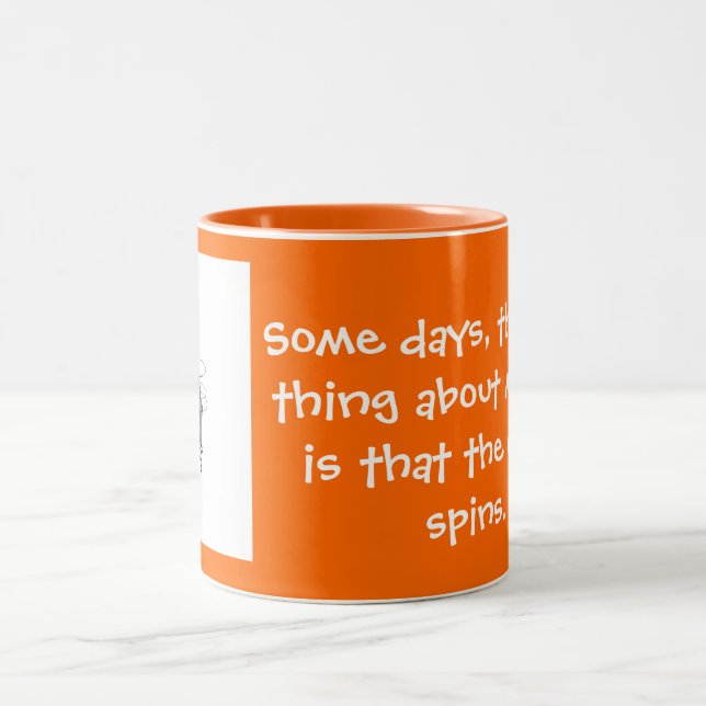 chair spins Two-Tone coffee mug (Center)