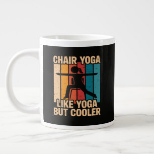 Chair Yoga Like Yoga But Cooler Large Coffee Mug