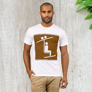 Chairlift Sign Mens T-Shirt