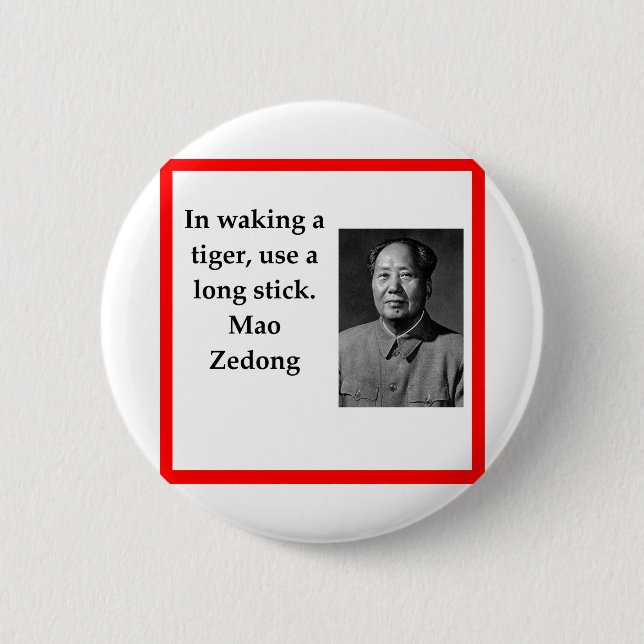 Chairman Mao 6 Cm Round Badge (Front)