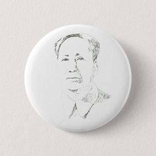 Chairman Mao China 6 Cm Round Badge