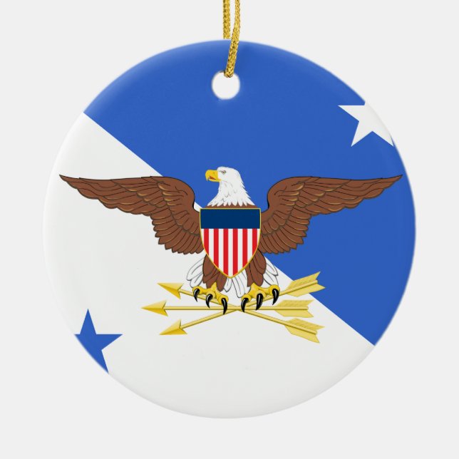 Chairman of the Joint Chiefs of Staff Ceramic Tree Decoration (Front)