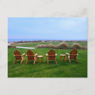 Chairs at 18th Green, Kiawah Island Golf Course Postcard