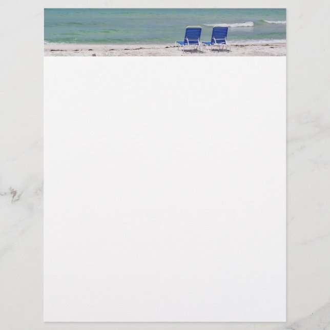 Chairs on the Beach Letterhead (Front)