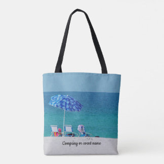 Chairs on the Beach Tote Bag