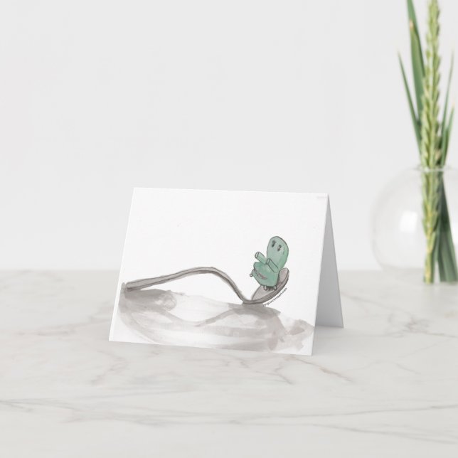 Chairy and Spoon Blank Notecard (Front)