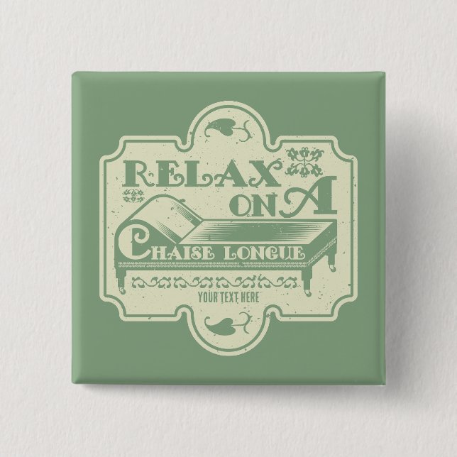 Chaise Longue 15 Cm Square Badge (Front)