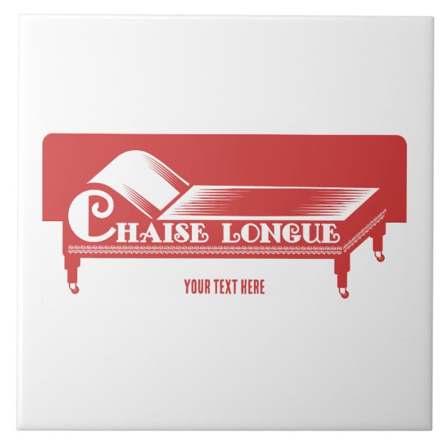 Chaise Longue Ceramic Tile (Front)