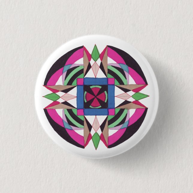 chakana Groove 3 Cm Round Badge (Front)