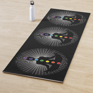 Chakara Colours and Yoga Pose Mat