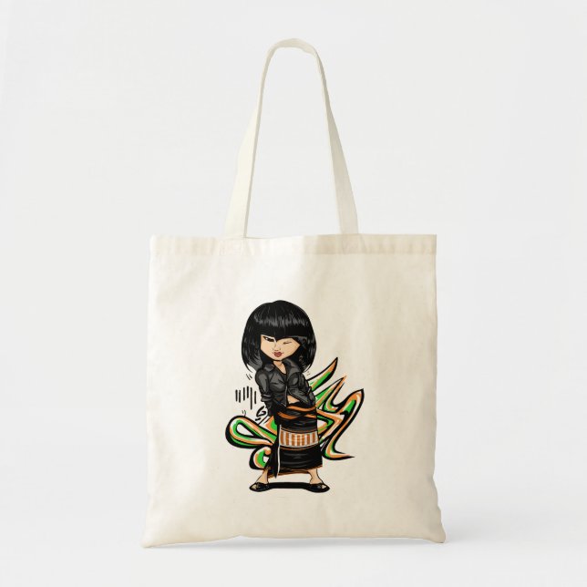 Chakhesang Naga Lady Tribal Tote Bag (Front)